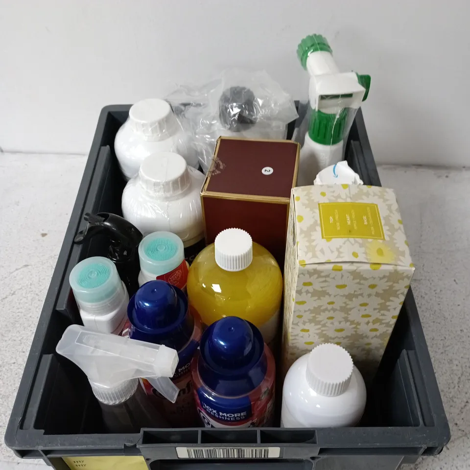 approximately 10 assorted household items including diffuser, epoxy resin, scent booster etc.