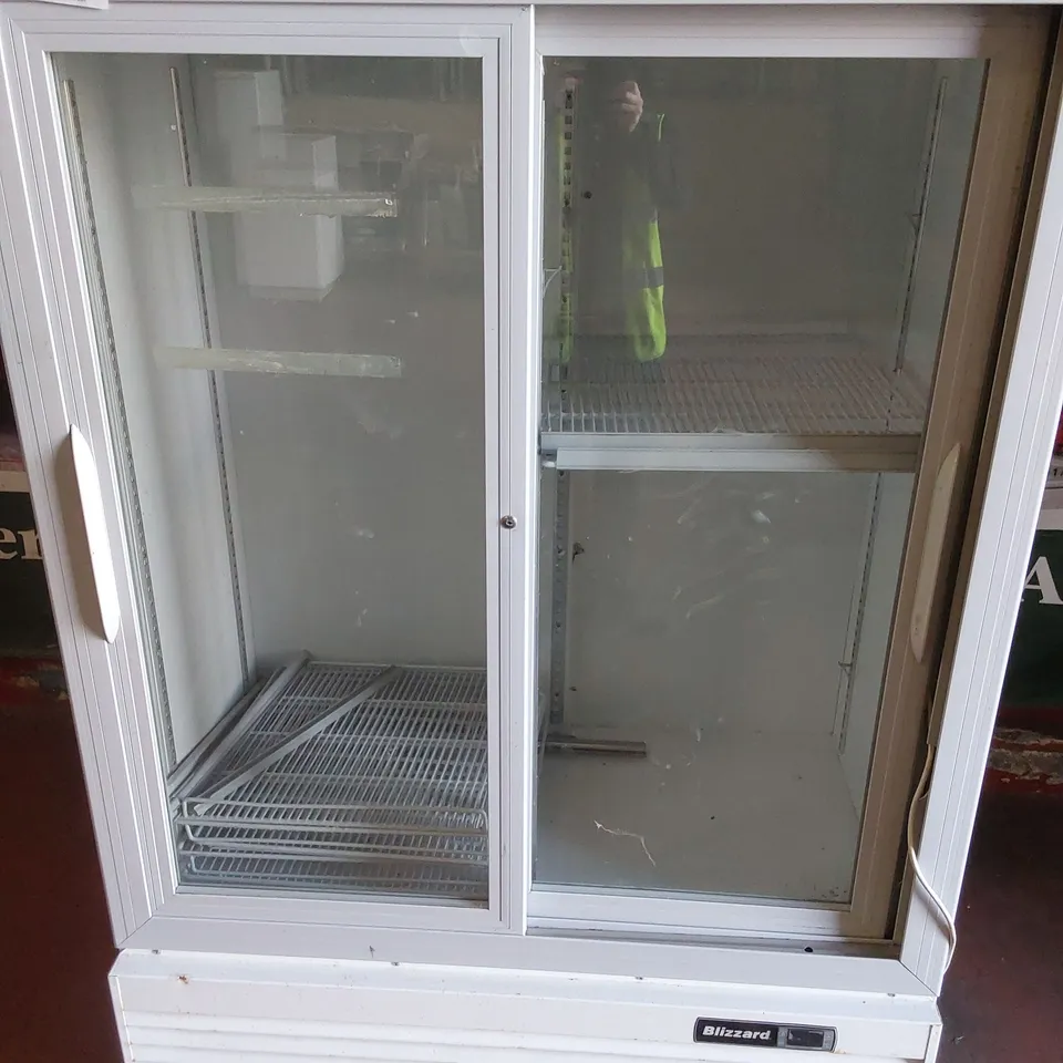 BLIZZARD GD1000SL SLIDING DOUBLE DOOR DISPLAY FRIDGE