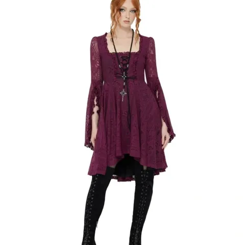 FIVE BRAND NEW KILLSTAR - KILLING KISSES - PLUM WOMEN'S DRESS SIZE MAY VARY