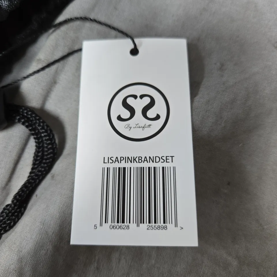 BOX OF APPROXIMATELY 10 STRONG AND SXY BY LISAFITT PINK RESISTANCE BAND SETS