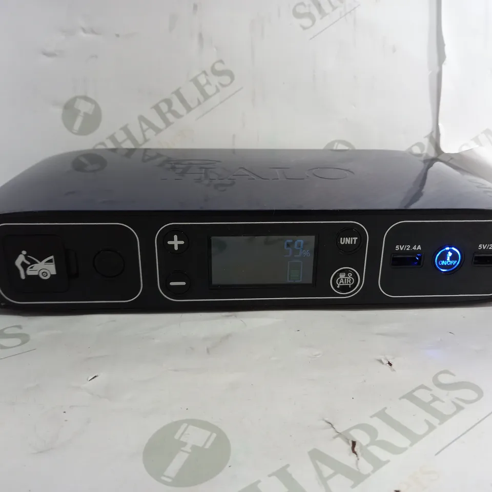 HALO PORTABLE POWER JUMP STARTER AIR COMPRESSOR