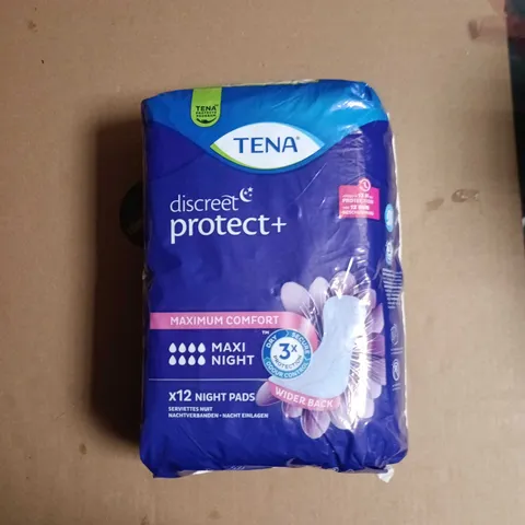 TENA DISCREET PROTECT+ NIGHT PADS MAXI NIGHT – 12 PACK