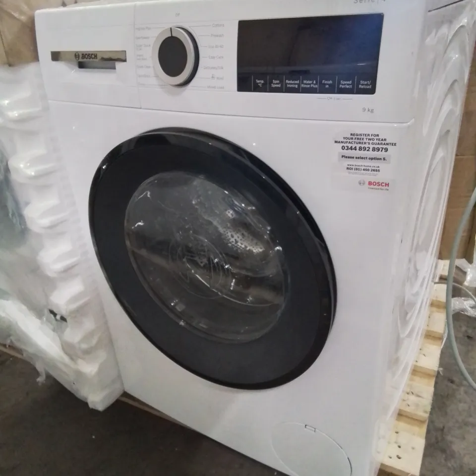 BOSCH SERIES 4 WGG04409GB 9KG LOAD, 1400RPM SPIN WASHING MACHINE - WHITE
