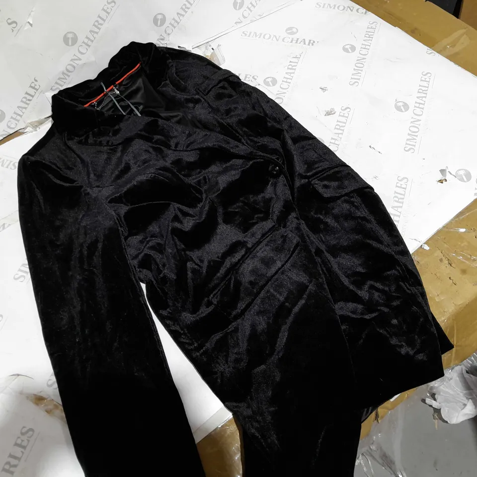 RL VELVET BLAZER BLACK SIZE 14