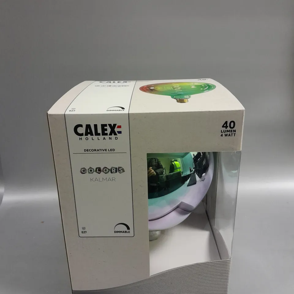 BOXED SEALED CALEX HOLLAND KALMAR COLOURS 40 LUMEN BULB - METALLIC OPAL E27