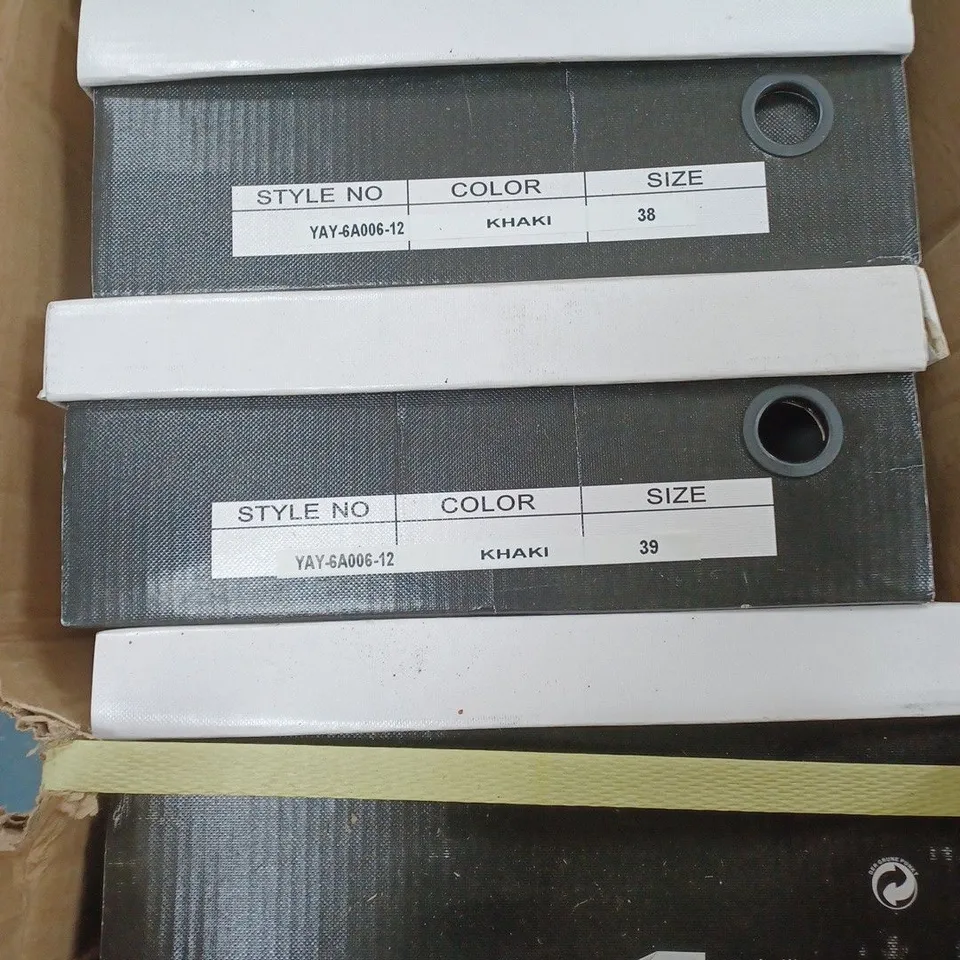 BOX OF 10 MILAYA KHAKI HEELS SIZES VARY   