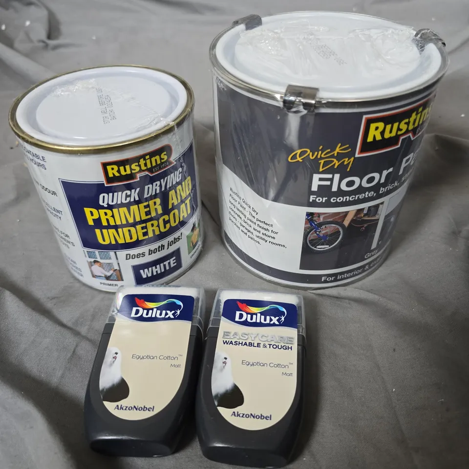 APPROXIMATELY 8 ASSORTED PAINT PRODUCTS IN VARIOUS COLOURS 