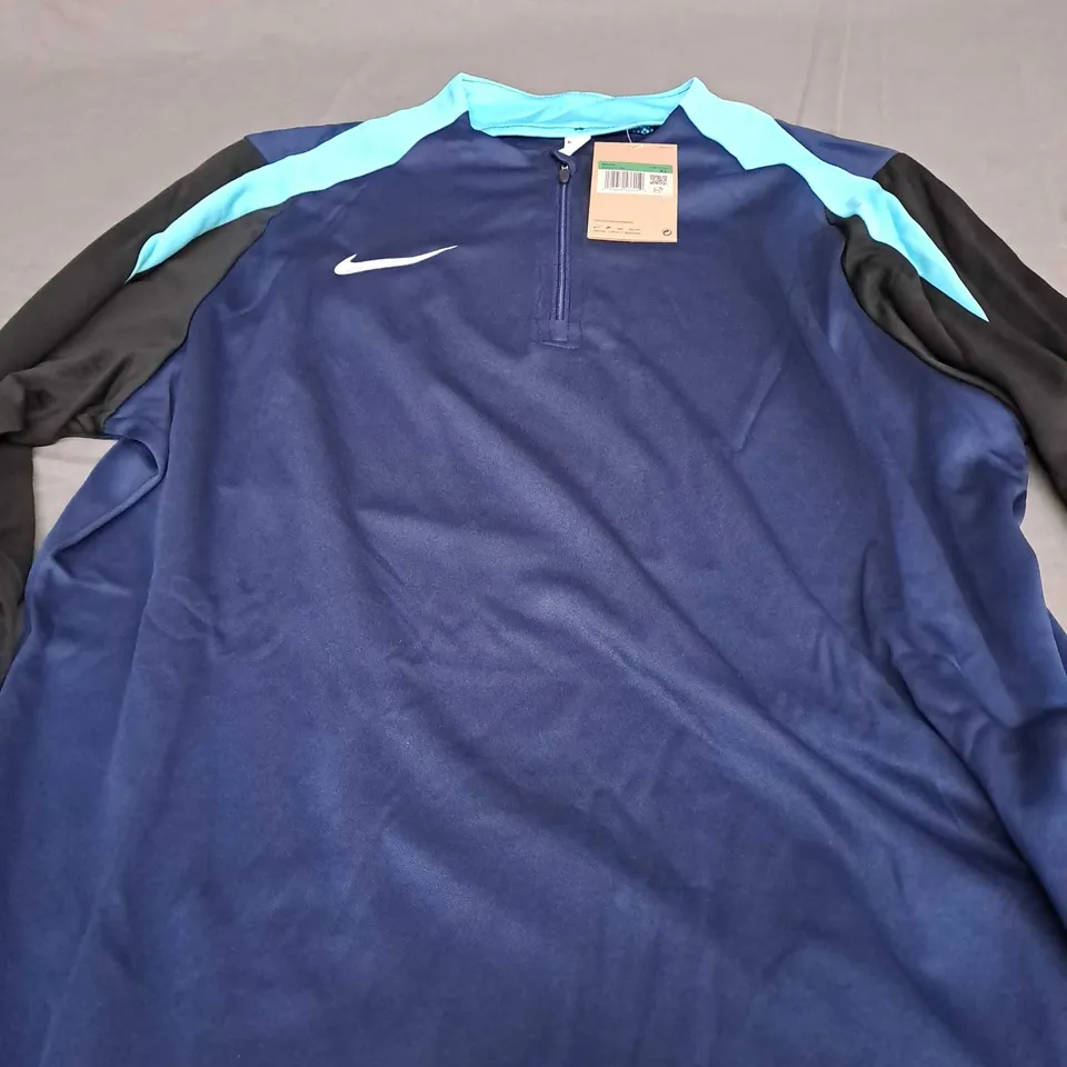 NIKE TRAINING QUARTER ZIP IN NAVY - XL