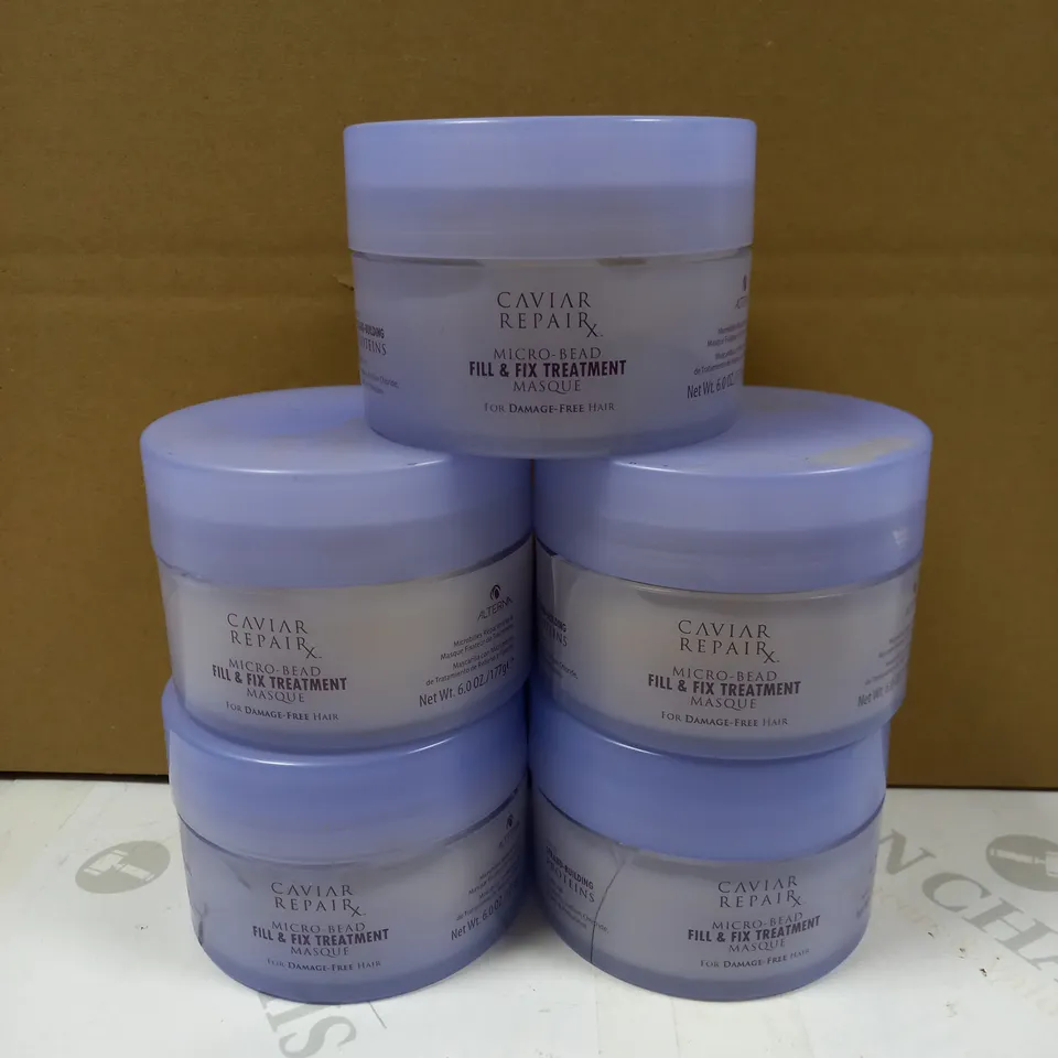 LOT OF 5 CAVIAR REPAIR MICRO-BEAD MASQUE