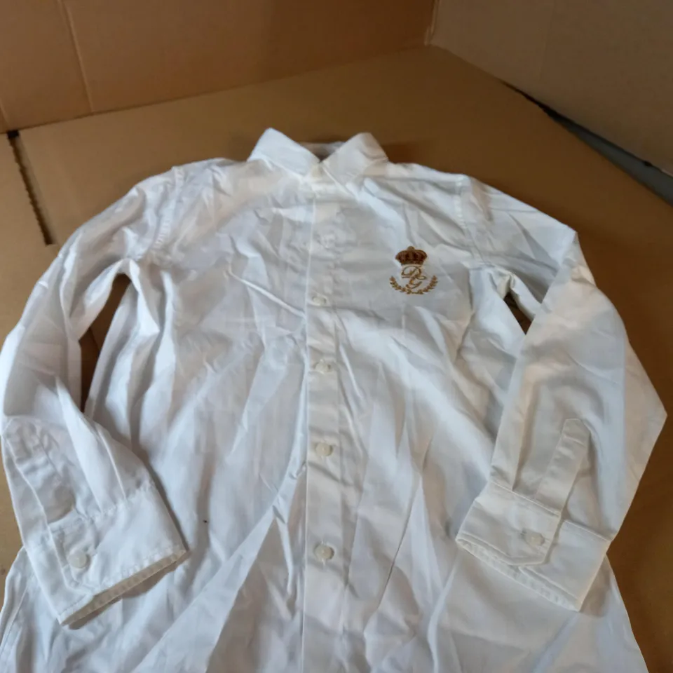 DOLCE & GABBANA WHITE SHIRT - SIZE 9-10 YEARS