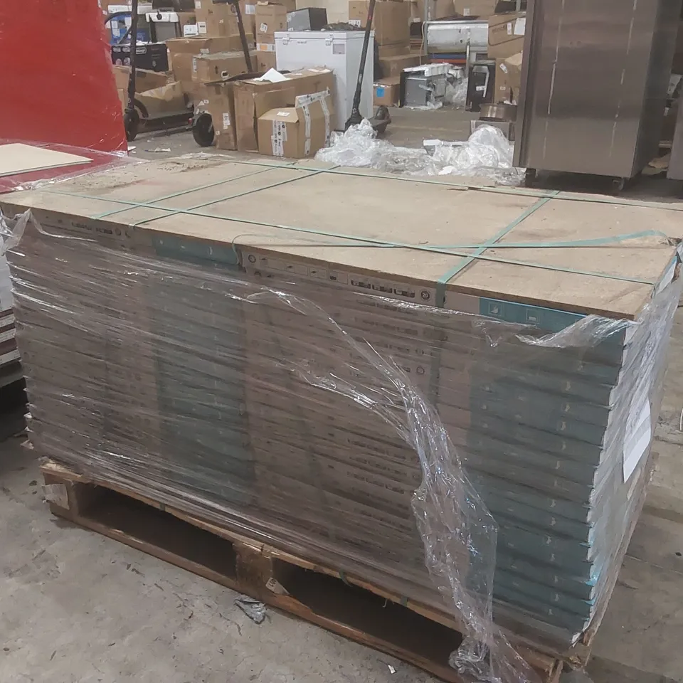 PALLET CONTAINING APPROXIMATELY 68x PACKS OF BRAND NEW ULTIMO CLICK LIMESTONE 32.4x65.5CM (45mm) 1.49M²PP LUXURY VINYL TILES