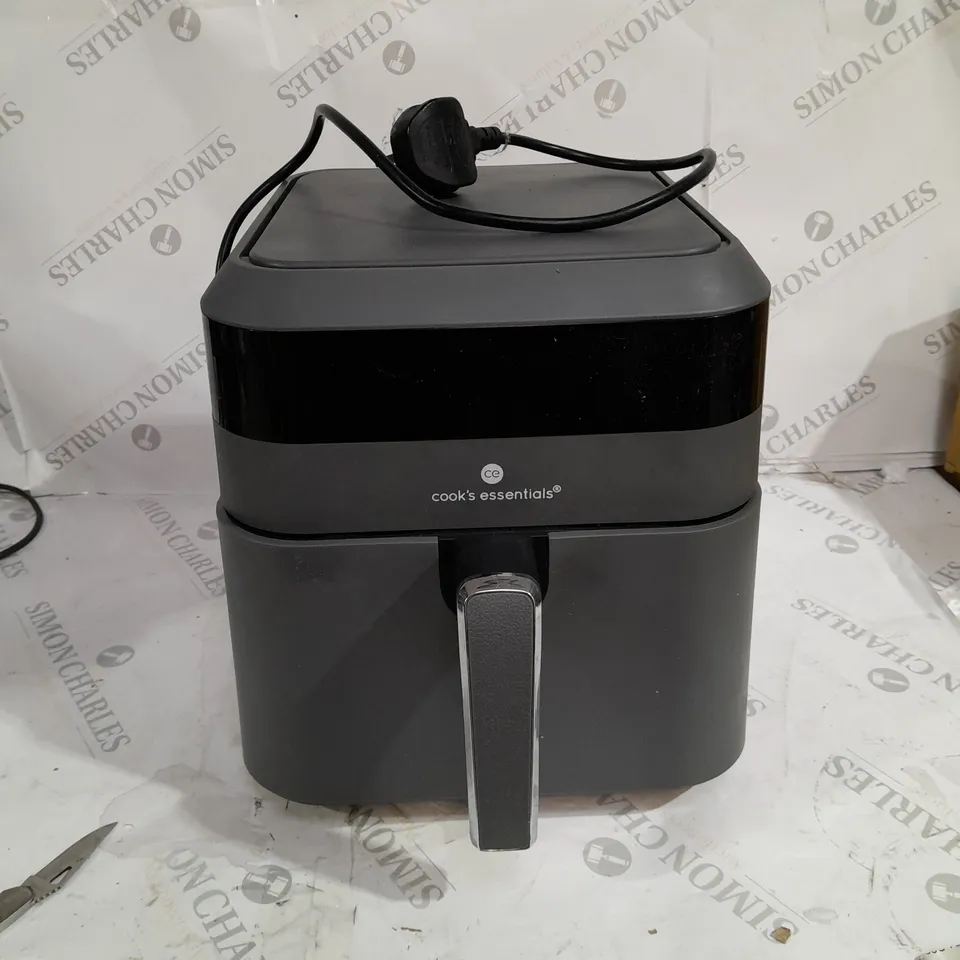 COOK'S ESSENTIALS 5.8L AIR FRYER IN SLATE GREY