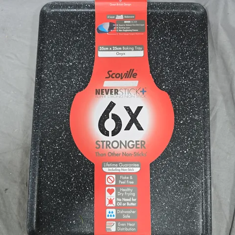 SCOVILLE NEVERSTICK+ BAKING TRAY – 35CM X 25CM, ONYX