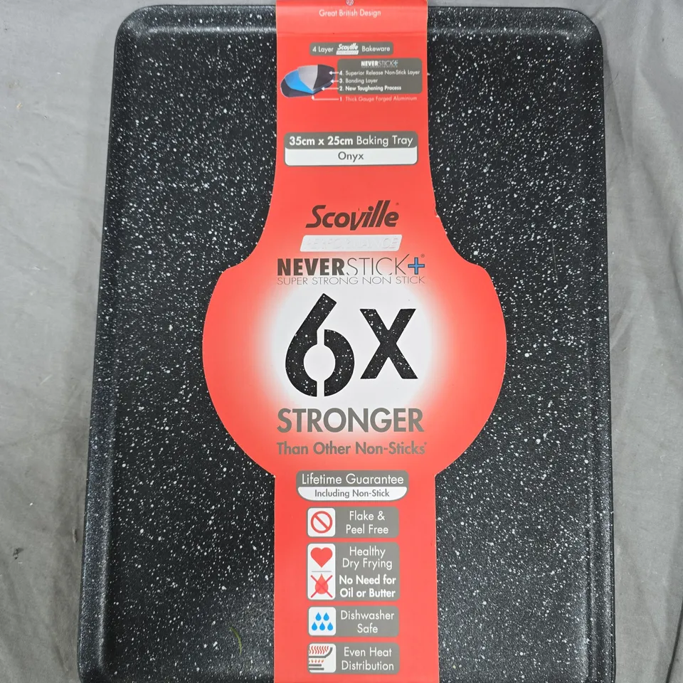 SCOVILLE NEVERSTICK+ BAKING TRAY – 35CM X 25CM, ONYX
