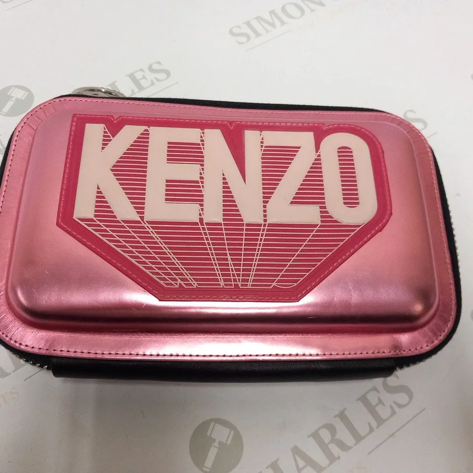 KENZO PARIS FLAMINGO PINK CLUTCH BAG