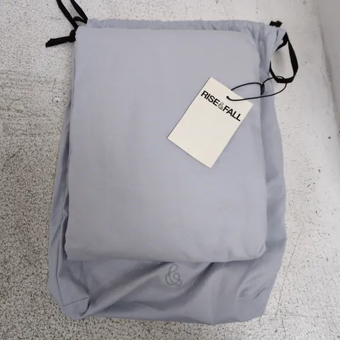 RISE & FALL THE CRISP & COOL ORGANIC LUXURY FITTED SHEET CORNFLOWER - SINGLE