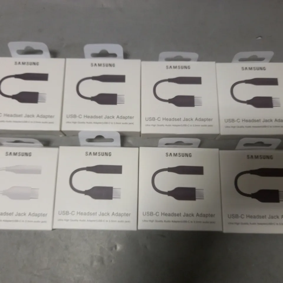 LOT OF 8 BOXED SAMSUNG USB-C HEADSET JACK ADAPTER