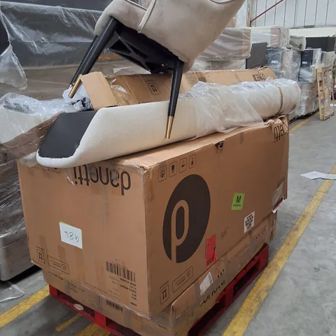 PALLET CONTAINING ASSORTED INCOMPLETE DANETTI FURNITURE PARTS