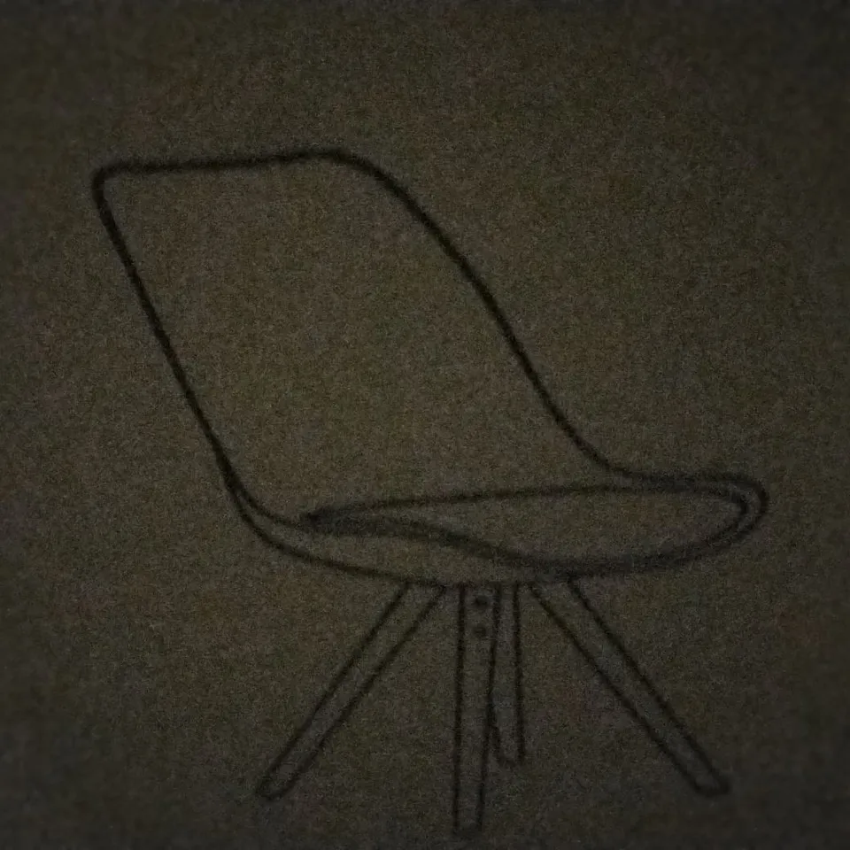 BOXED WHITE PAIR OF DINING CHAIRS 