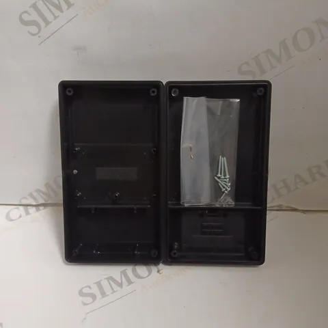 9 X PLASTIC MOUNTABLE CASES IN BLACK