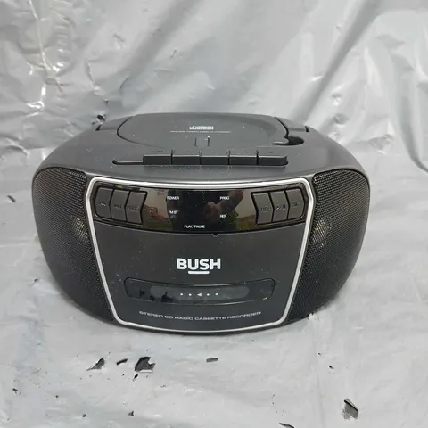 BUSH CD/CASSETTE BOOMBOX WITH RADIO