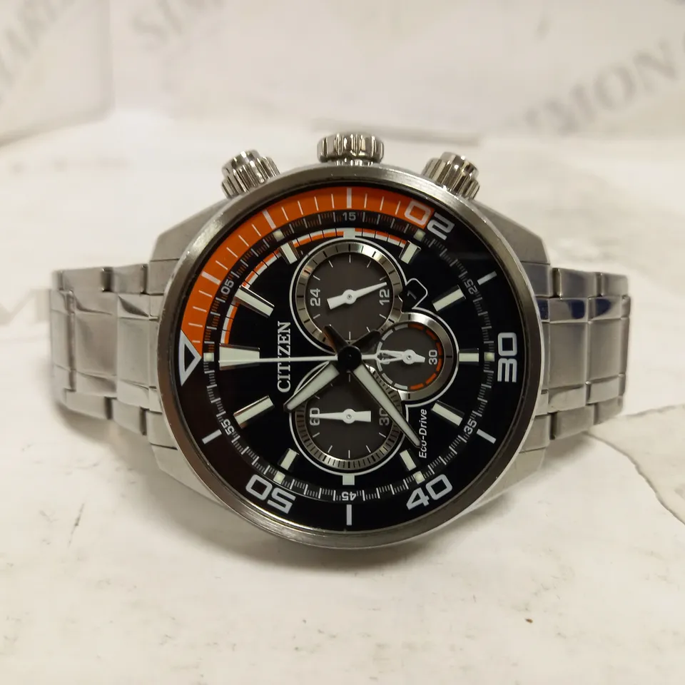 CITIZEN CHRONOGRAPH STAINLESS STEEL WATCH