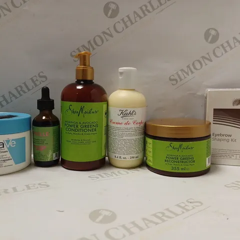 BOX OF APPROX 20 ASSORTED HEALTH AND BEAUTY ITEMS TO INCLUDE - IBCCCNDC EYEBROW SHAPING KIT - CERAVE SA SMOOTHING CREAM - SHEA MOISTURE HAIR MOISTURISER ECT