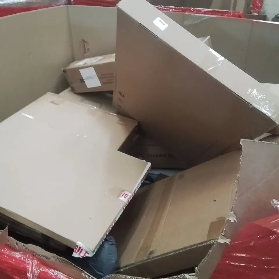 PALLET OF ASSORTED HOUSEHOLD GOODS AND PRODUCTS TO INCLUDE;BED ASSIST RAIL,ATHLETIC JERSEY FRAME,CAT TRAY 