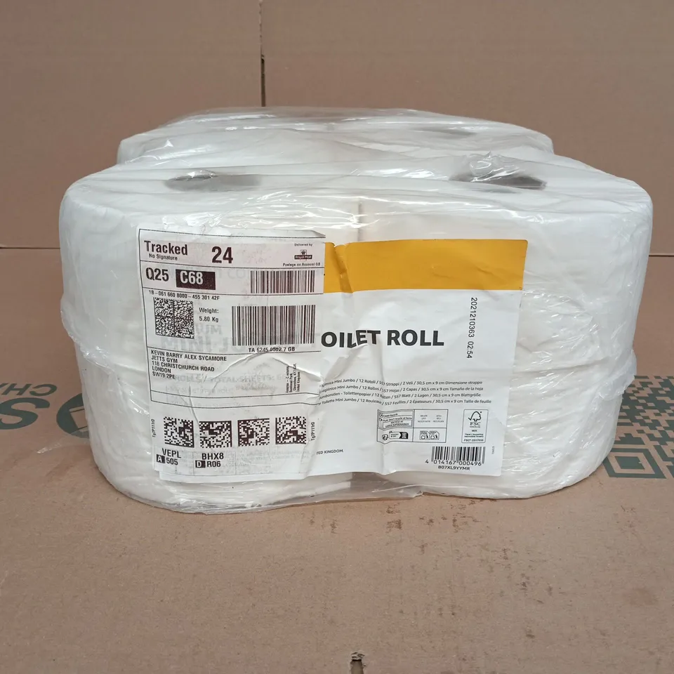 SET OF 8 TOILET ROLLS MINI JUMBO