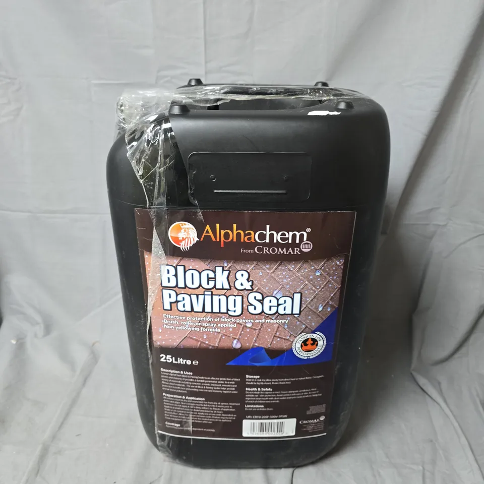 ALPHACHEM BLOCK & PAVING SEAL – 25 LITRE CONTAINER