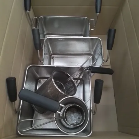 DESCO PASTA COOKER BASKETS - GN 2/3 WITH TWO HANDLES