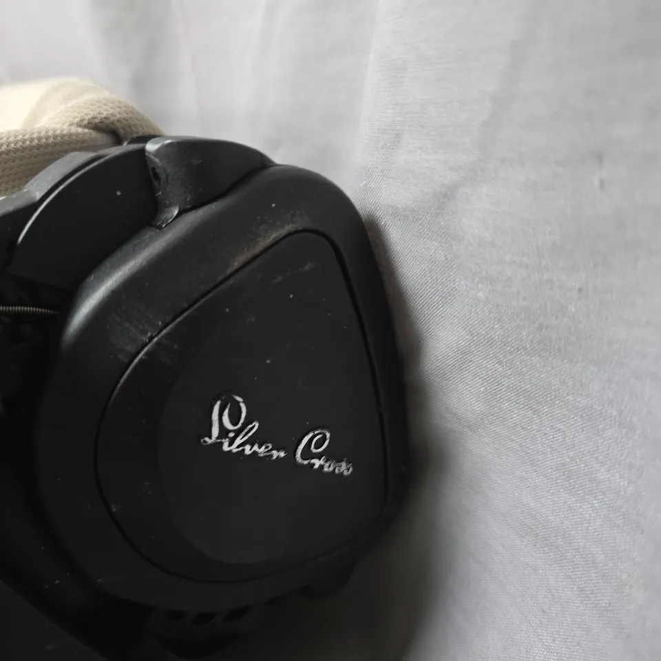 BEIGE FOLDABLE PUSHCHAIR (PRAM) – BABY STROLLER, FOLDED