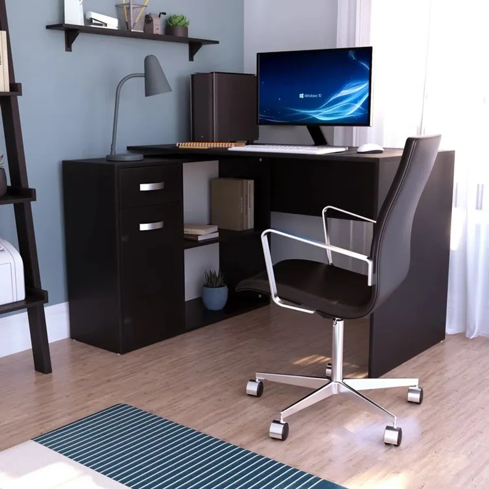 MUSKOKA LONGTON L SHAPED COMPUTER DESK