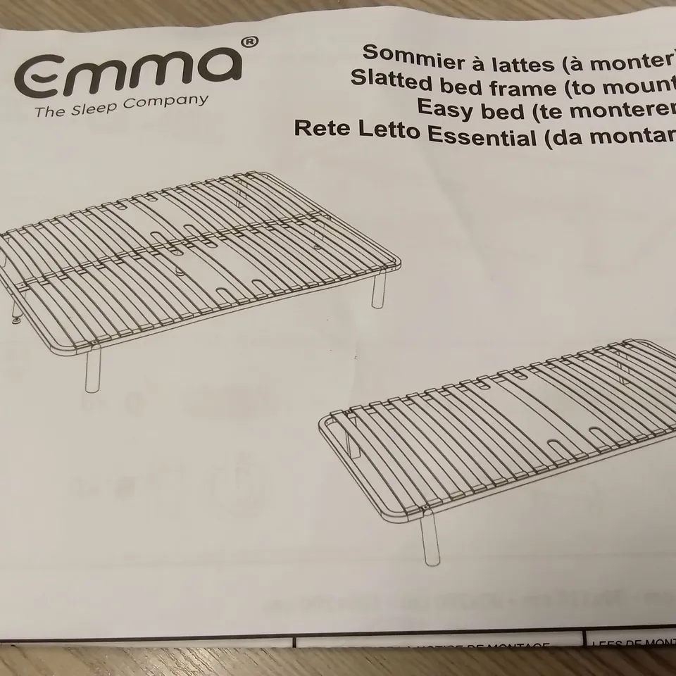 BRAND NEW BOXED EMMA SLATTED BED FRAME - 150 x 200 KING SIZE (1 BOX)