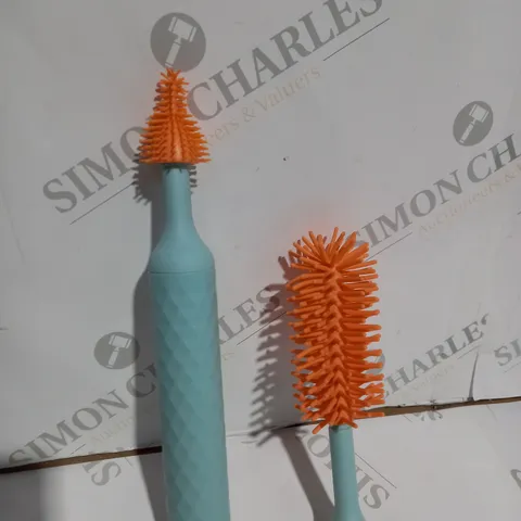 EFFICIENT ELECTRIC BOTTLE BRUSH WITH 2 SILICONE AND 1 SPONGE BRUSH HEAD