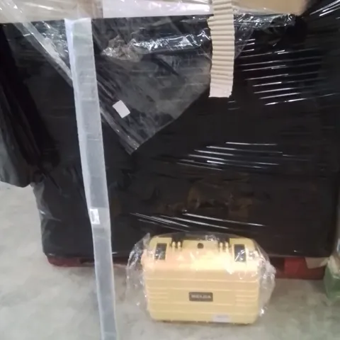 PALLET OF ASSORTED HOUSEHOLD GOODS AND PRODUCTS TO INCLUDE;MEIJA TOOL BOX,CASTING ROD