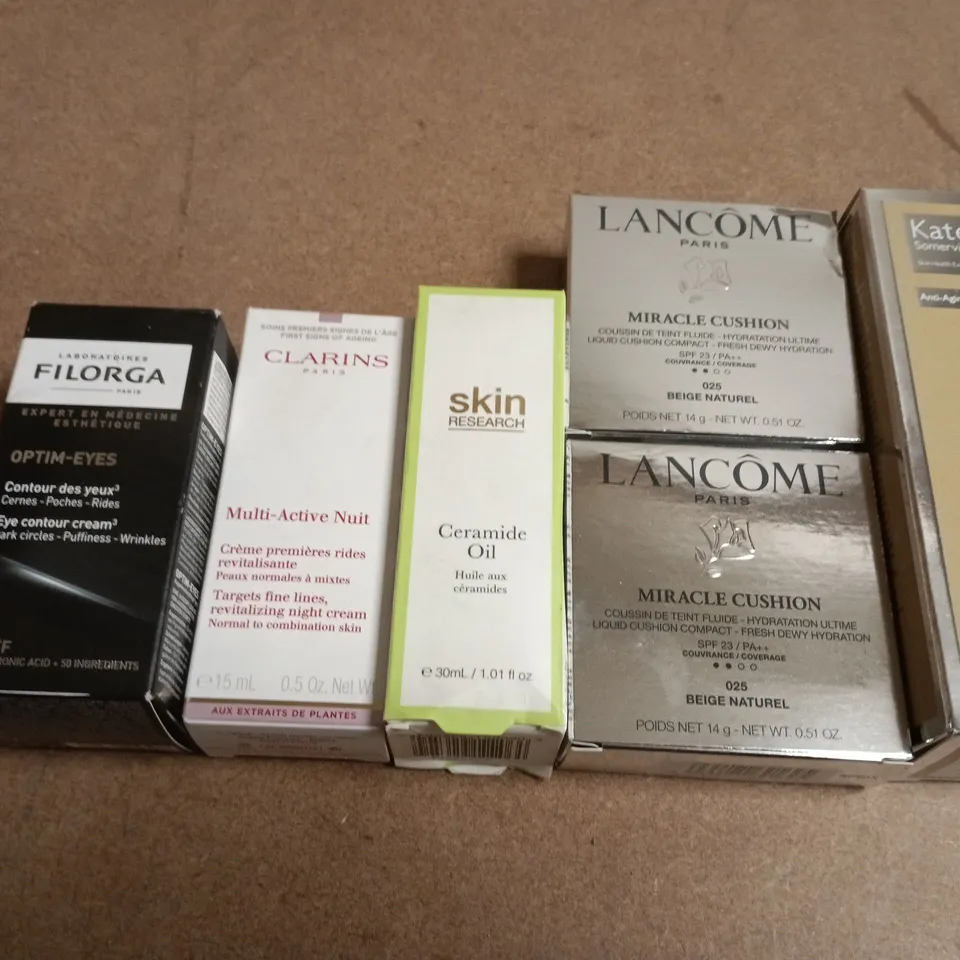 TEN ASSORTED PRODUCTS TO INCLUDE; LANCÔME, KATE SOMERVILLE, CLARINS, FILORGA, FRESH & MORE