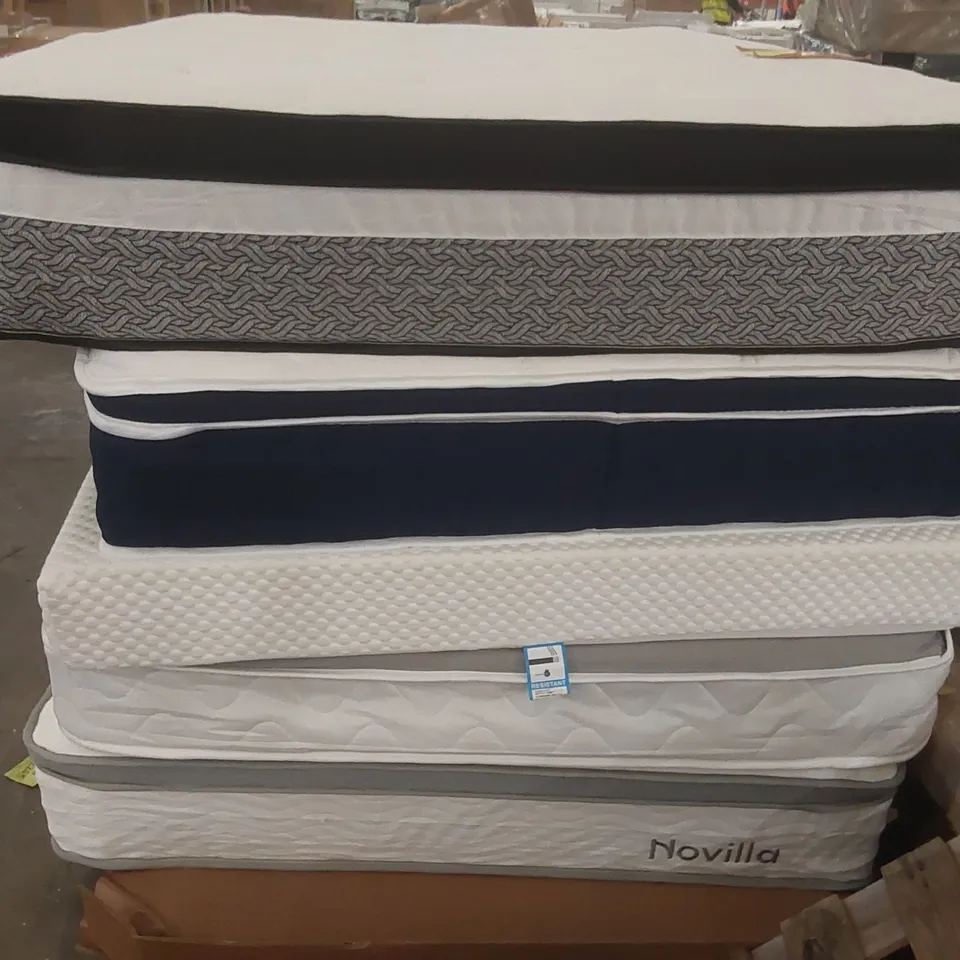 PALLET CONTAINING 5x ASSORTED MATTRESS FROM BRANDS SUCH AS SUMMERBY, NOVILLA ECT
