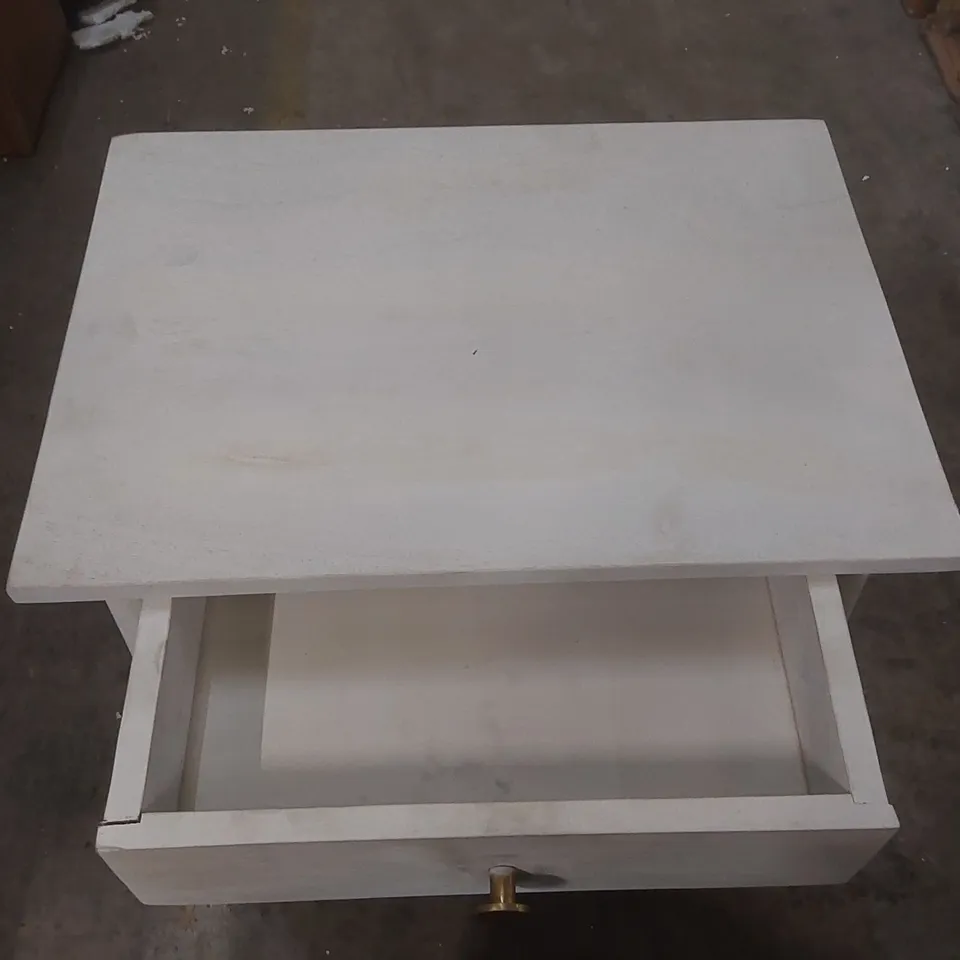 ATKIN AND THYME WOODEN SIDE TABLE