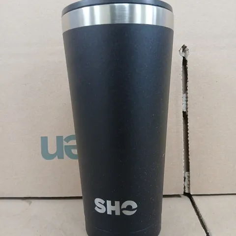 BOXED SHO CALIX 500ML STRAW LID JET BLACK TUMBLER
