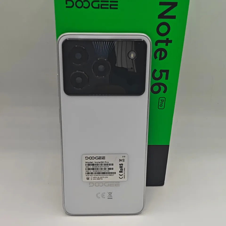 BOXED DOOGEE NOTE 56 PRO 4+28GB 128GB IN ARTIC WHITE