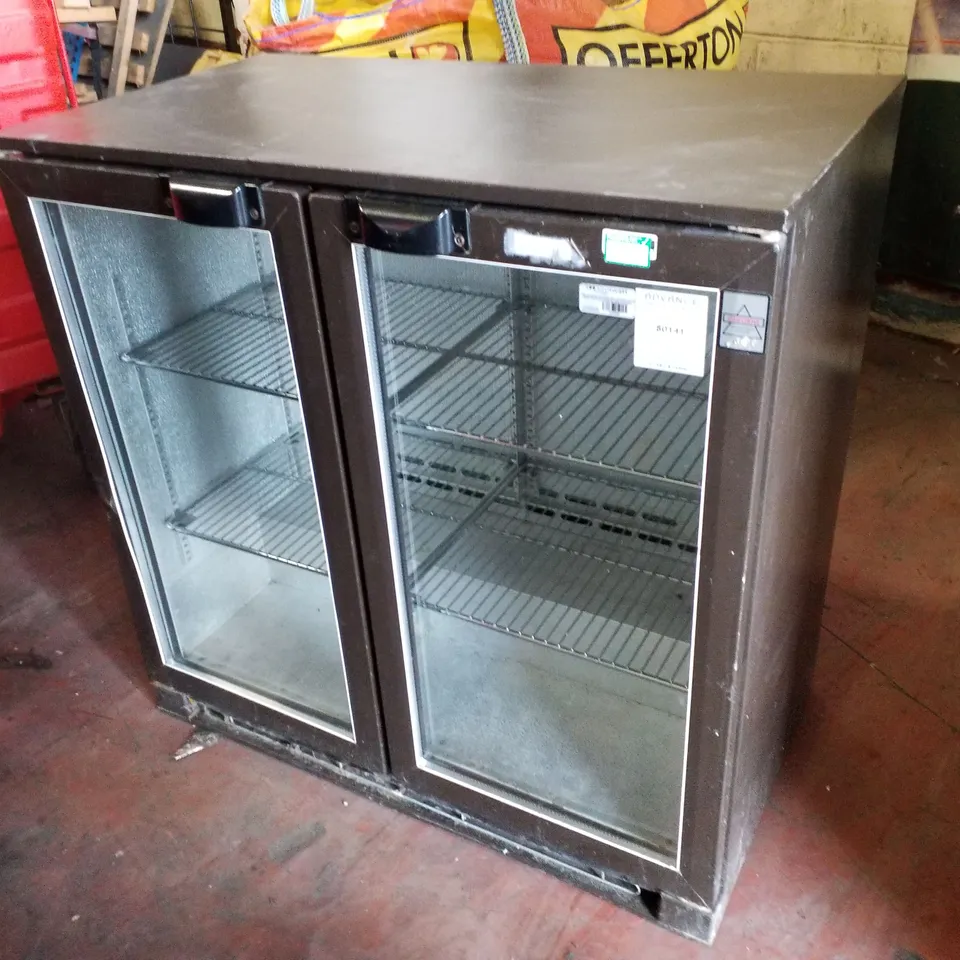 DOUBLE GLASS DOOR BACK BAR COOLER