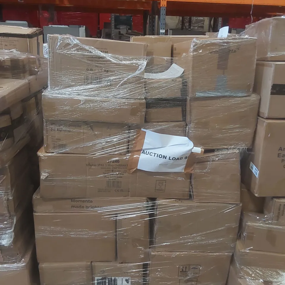 PALLET CONTAINING A VERY LARGE QUANTITY OF ASSORTED DESIGNER LIGHTING PRODUCTS