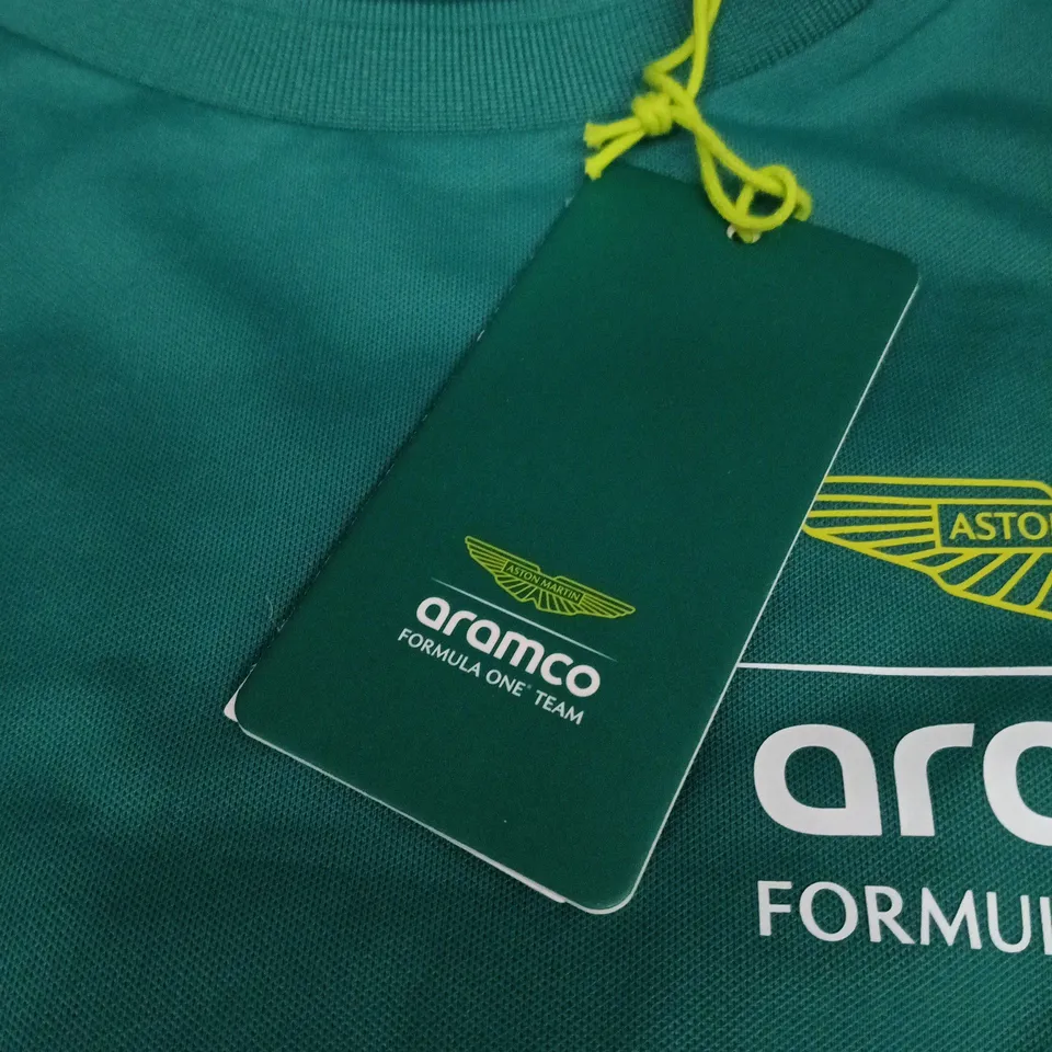 ASTON MARTIN ARAMCO FORMULA ONE TEAM T‑SHIRT – GREEN SIZE XL