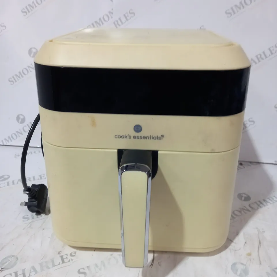 BOXED COOKS ESSENTIALS 5.8L AIR FRYER IN CREAM