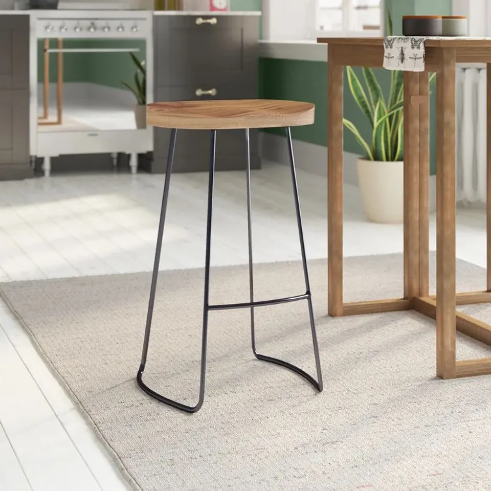 ATALAYA 70CM BAR STOOL COLOUR BLACK 