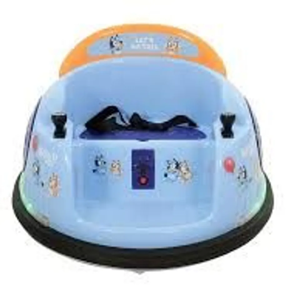 BOXED BLUEY 6V ELECTRIC BUMPER CAR RIDE ON - COLLECTION ONLY
