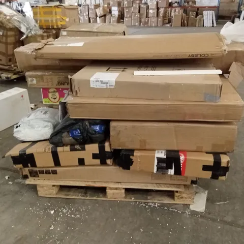 PALLET OF ASSORTED INCOMPLETE FURNITURE PARTS AND PIECES 
