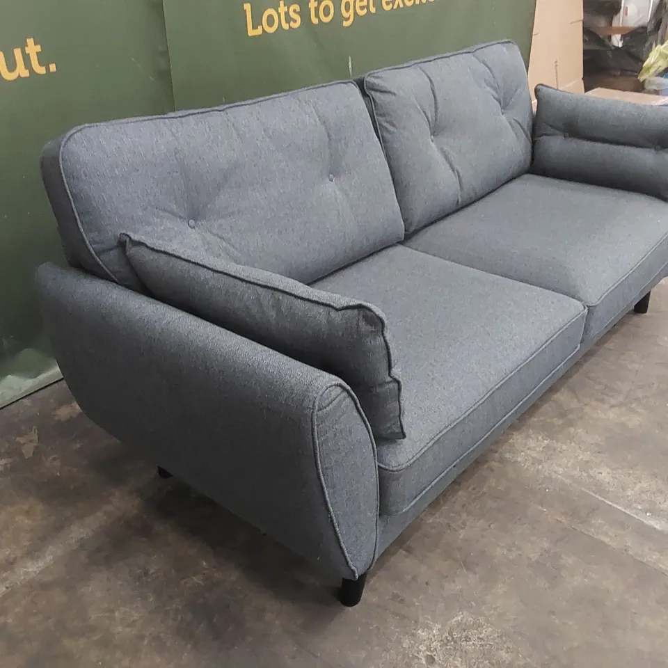 PAULO FABRIC 3 SEATER SOFA - MIDNIGHT RRP £799
