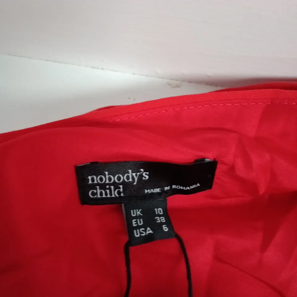 NOBODY'S CHILD RED DRESS – UK 10 (EU 38, US 6) 